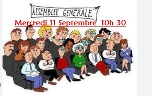 Assemblée générale 11 Septembre 2024 10 H 30