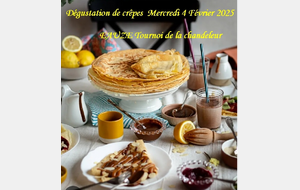 Dégustation de crêpes mercredi 4 Février 2025