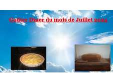 Goûter Dîner du mois de Juillet 2024 le 10 Juillet